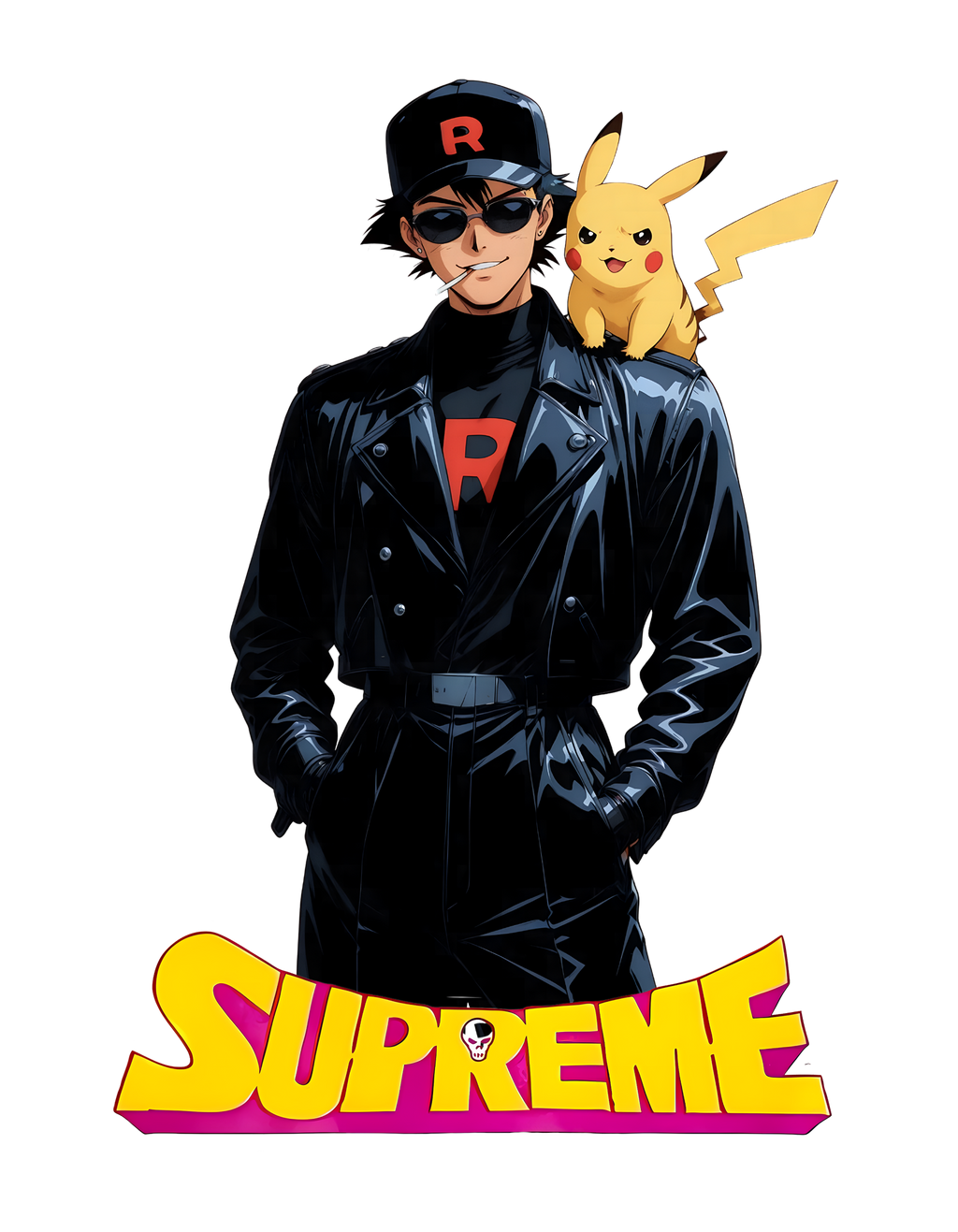 Premium Black Pokémon Supreme Hoodie
