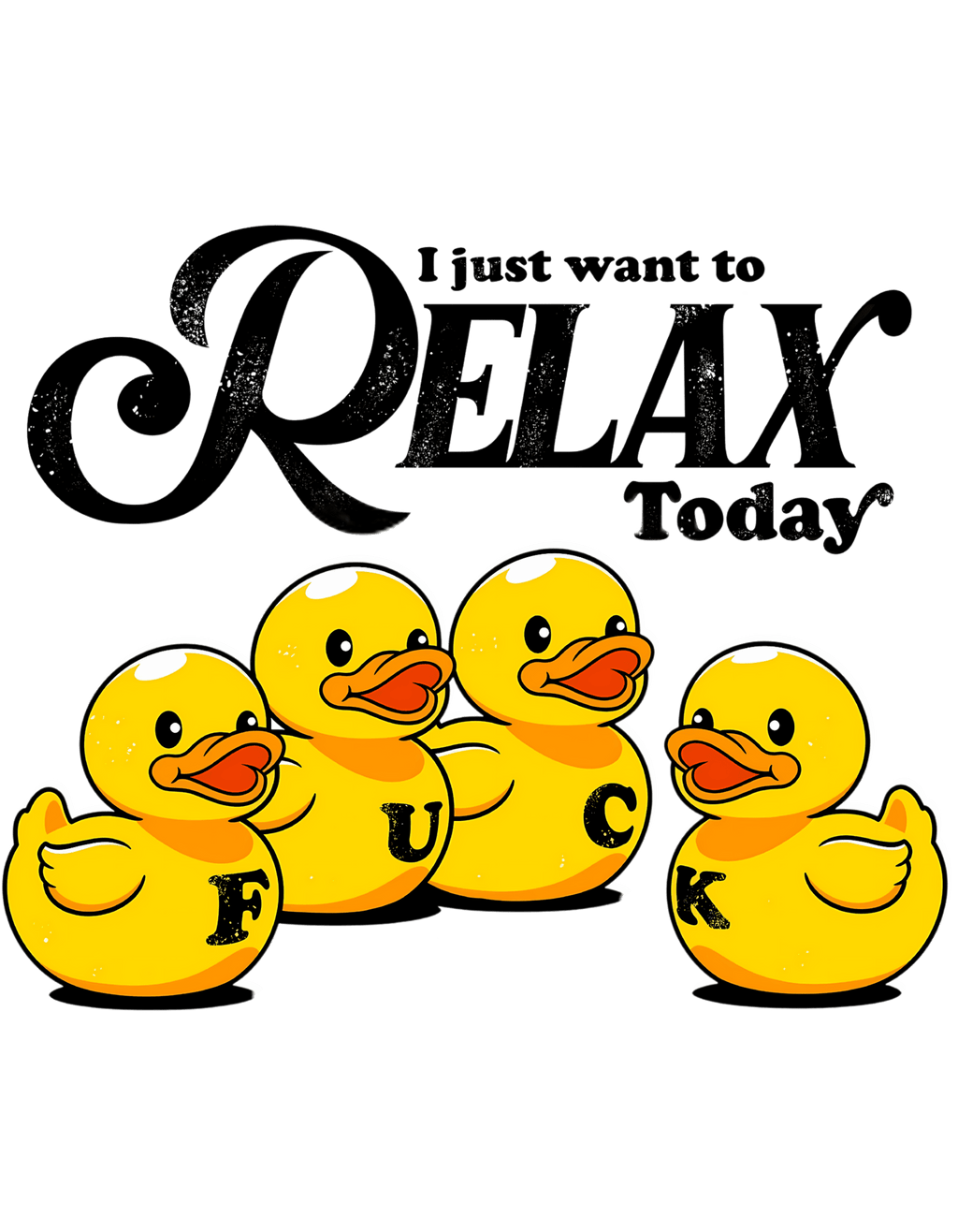 Premium Ash Sweatshirt with Relax Ducks - Wendy