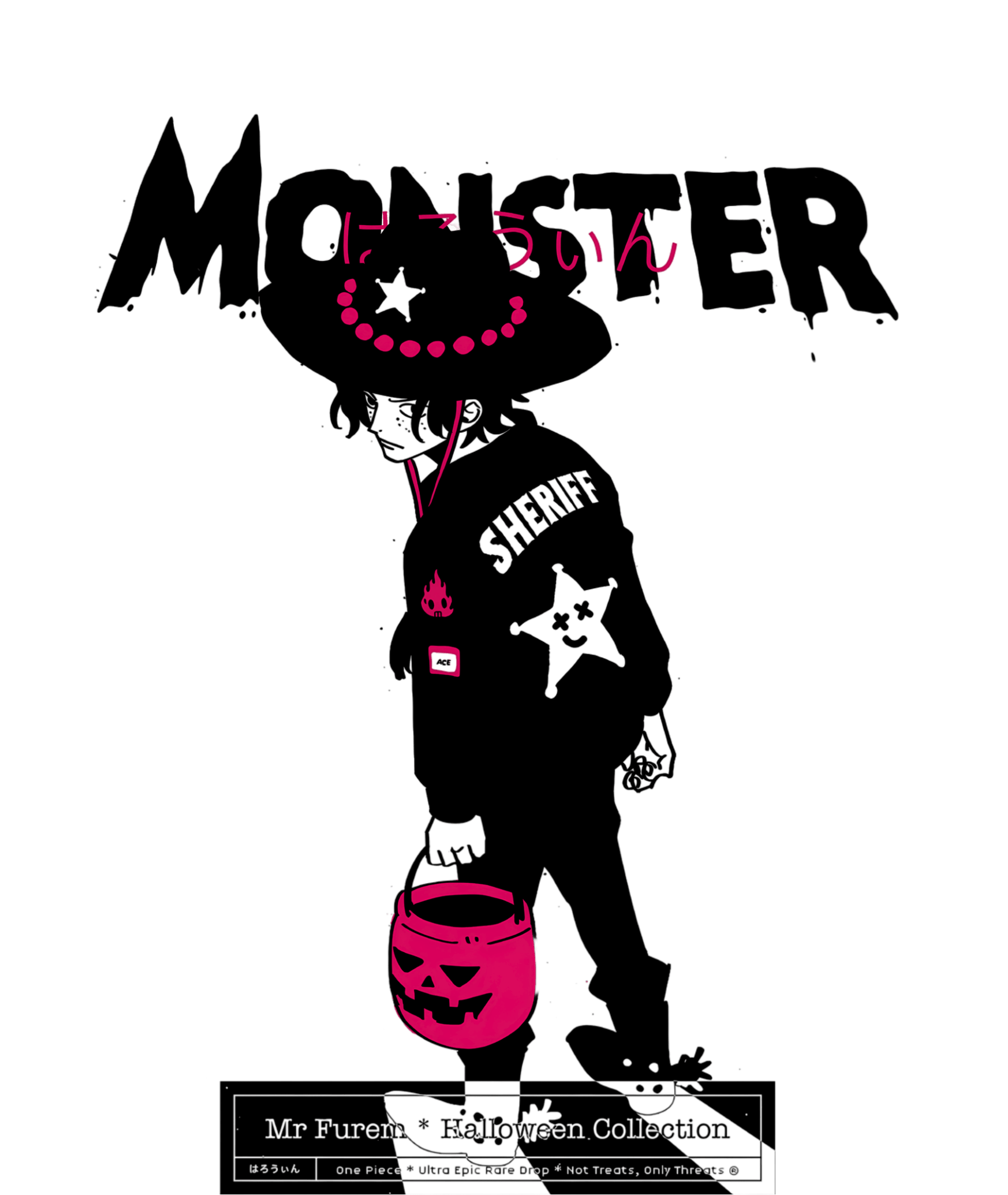 Premium Baby Pink Monster Boy Ace Hoodie - Wendy