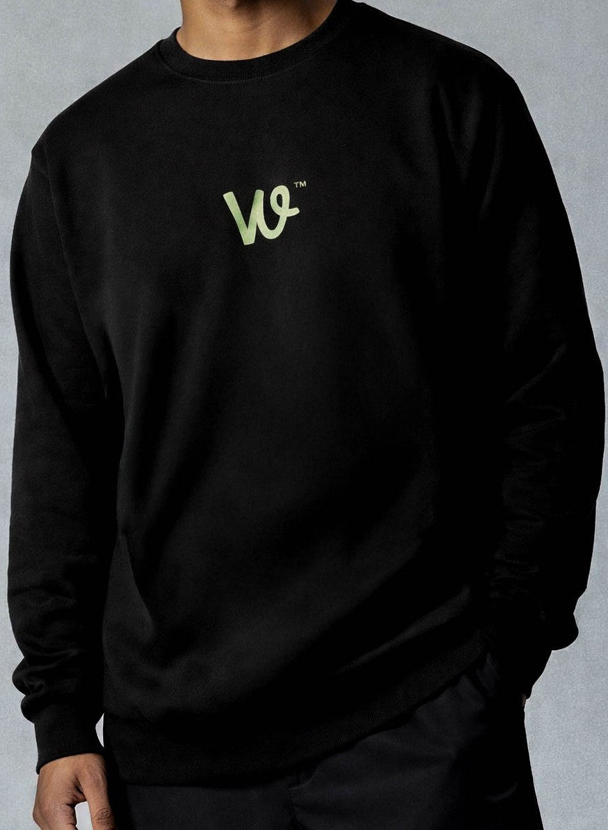 Premium Black Sweatshirt with America Warstd - Wendy