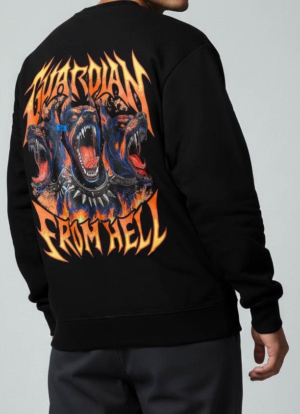 Premium Black Sweatshirt with Guardian from Hell - Wendy