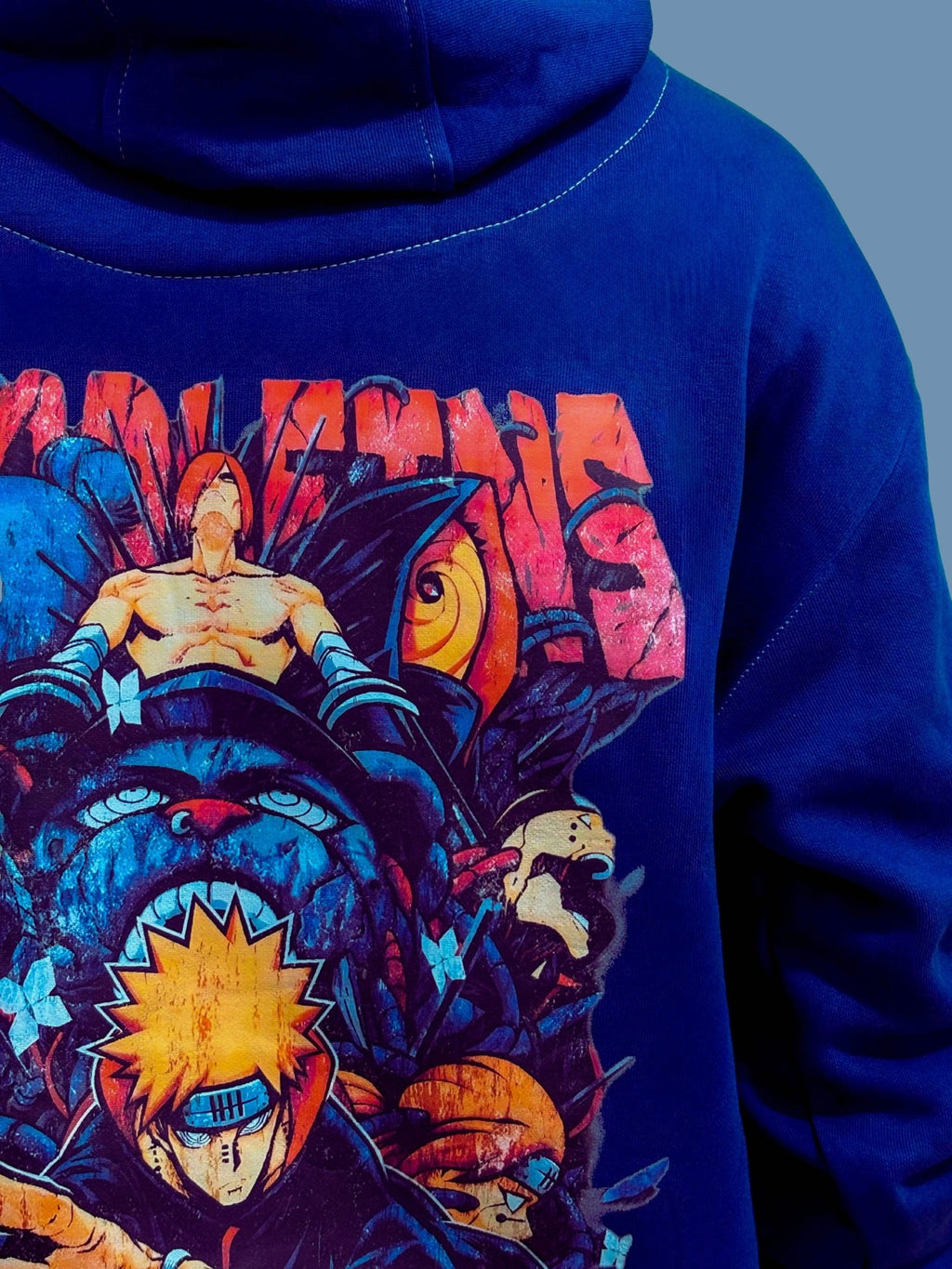 Premium Dark Blue Pain Hoodie - Wendy