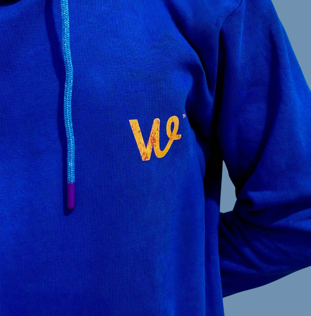 Premium Dark Blue Pain Hoodie - Wendy