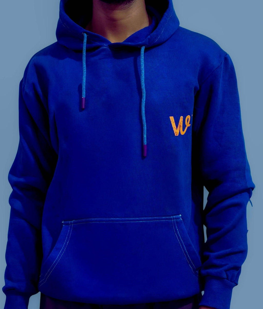 Premium Dark Blue Pain Hoodie - Wendy