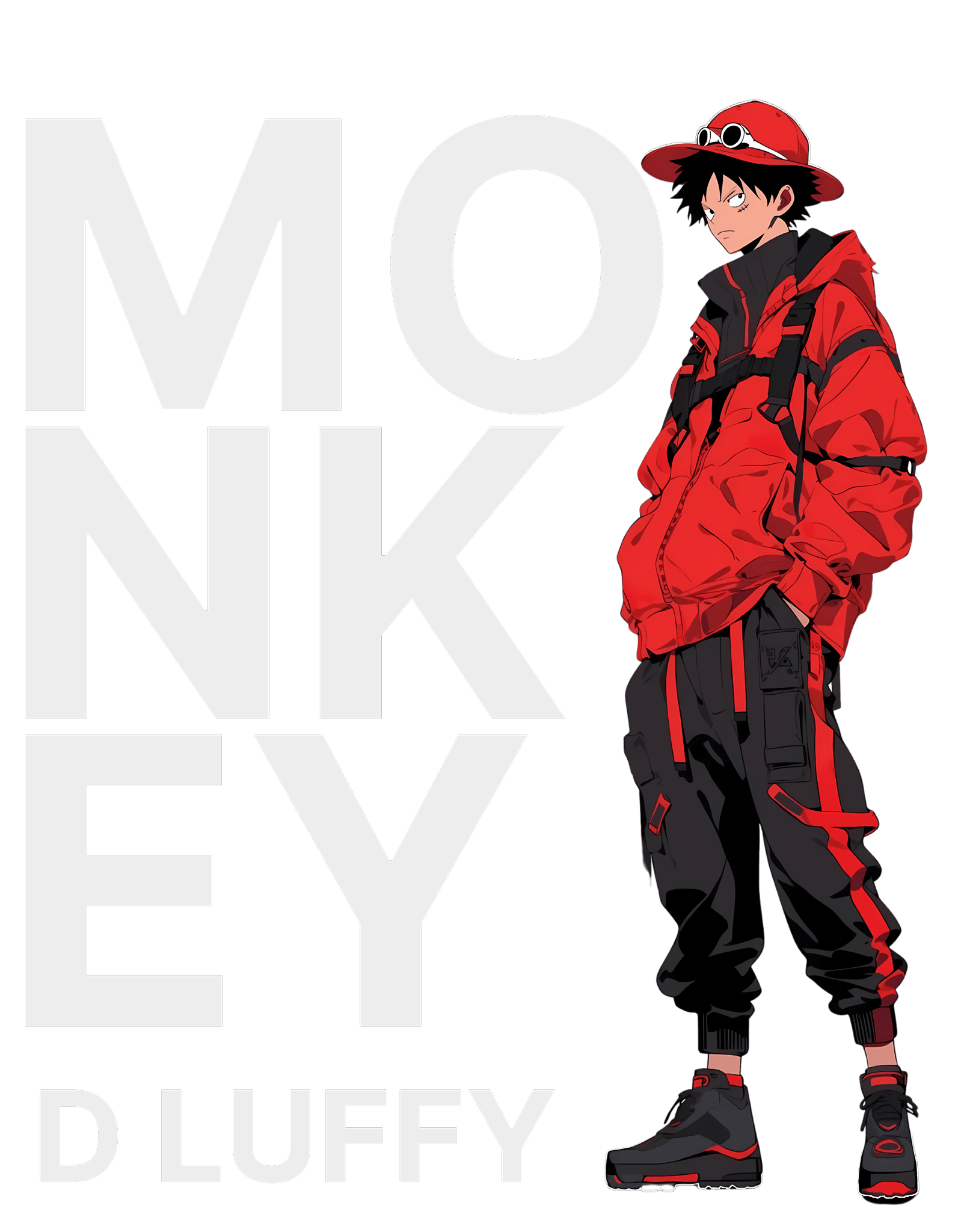 Premium Dark Green Monkey D. Luffy Hoodie - Wendy