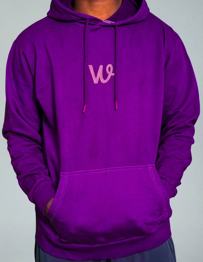 Premium Dark Violet Hoodie with Iconic America - Wendy