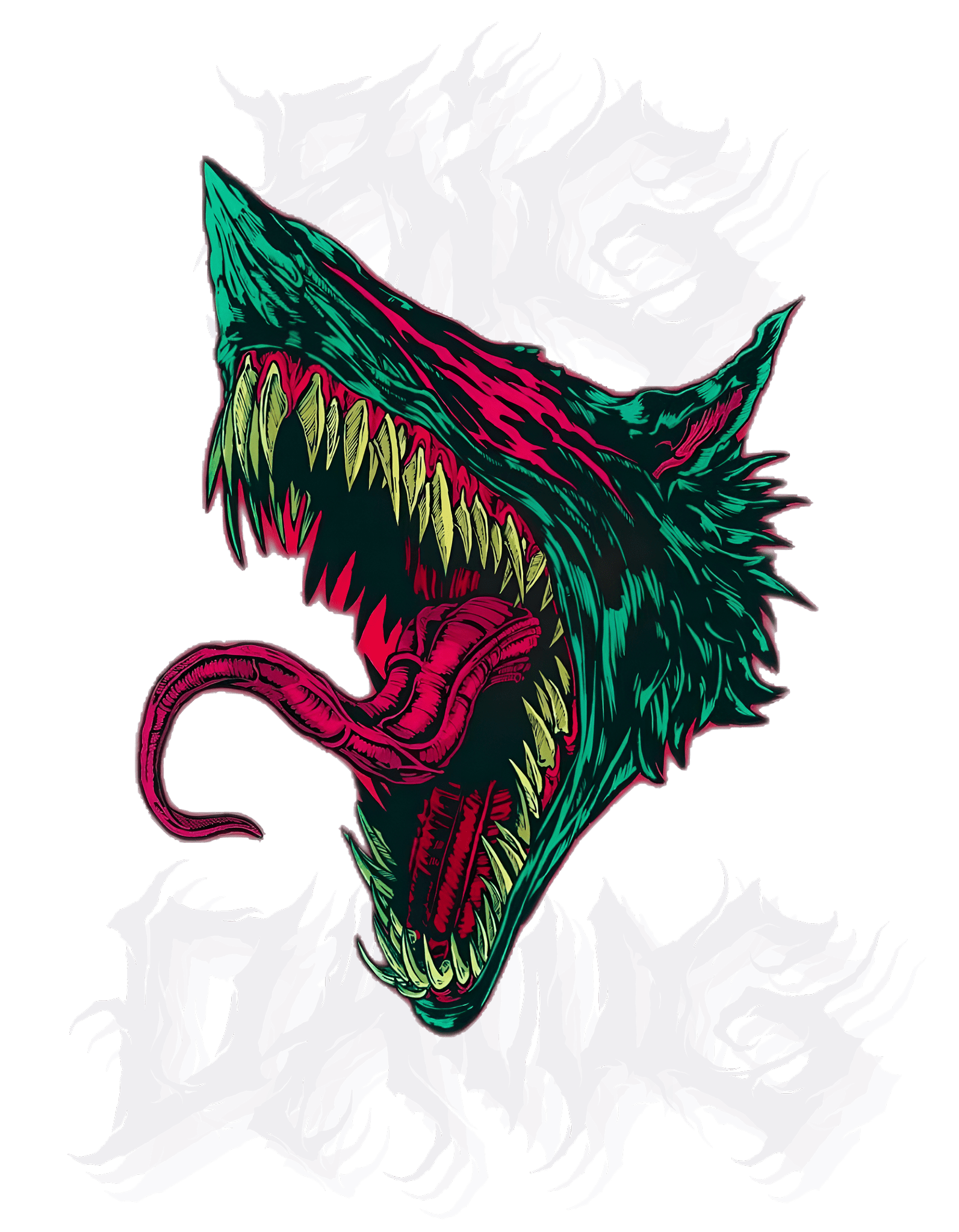 Premium Mehandi Green Sweatshirt with Big Dawg - Wendy