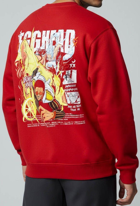 Premium Orange Sweatshirt with Luffy vs Kizaru - Wendy
