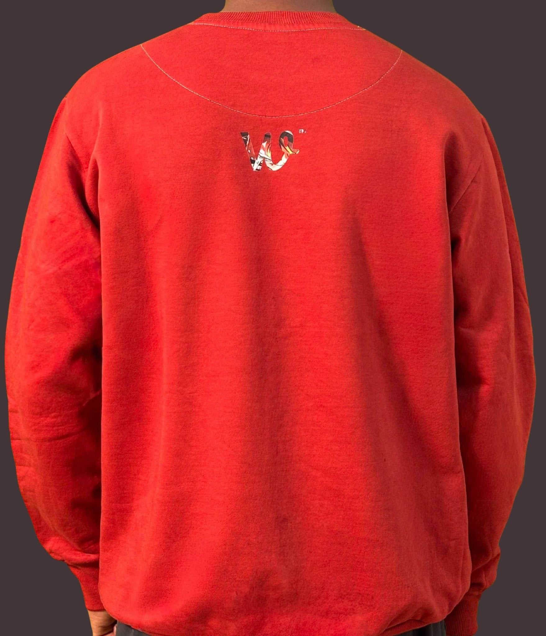 Premium Orange Sweatshirt with Naruto Kurama Mode - Wendy