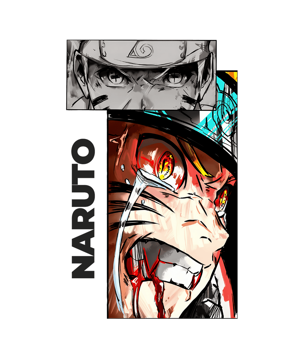 Premium Orange Sweatshirt with Naruto Kurama Mode - Wendy