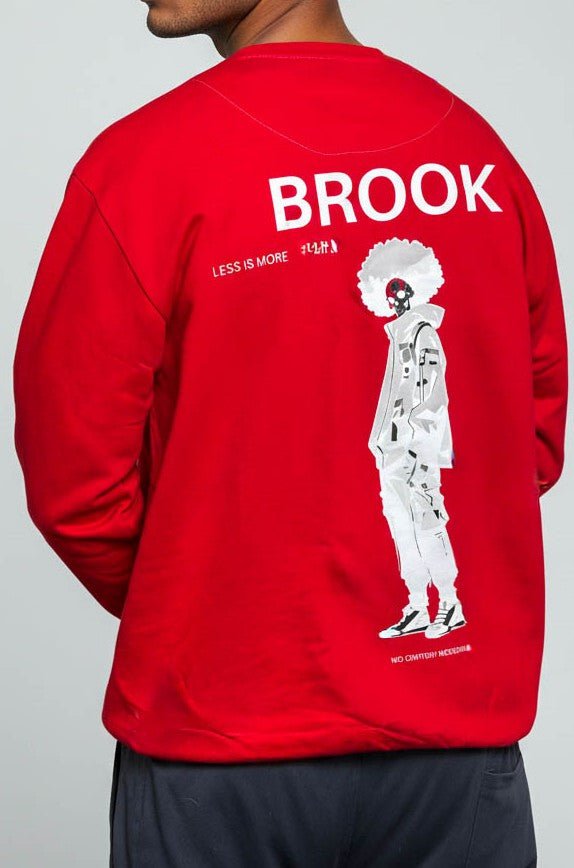 Premium Red Sweatshirt with Brook - Wendy