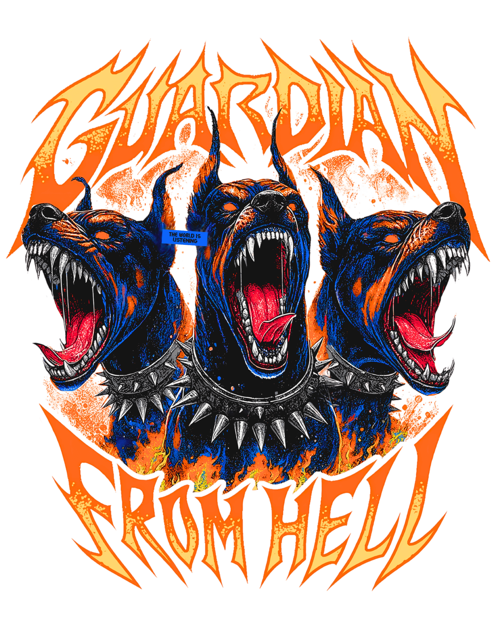 Wendy Premium Black Sweatshirt with "Guardian from Hell" Print - Wendy